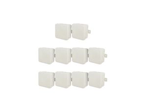Puszka hermetyczna natynkowa elastyczna 85x85x41mm 12-wlotowa, zamknięcie na klik IP54 biała EDO 10szt