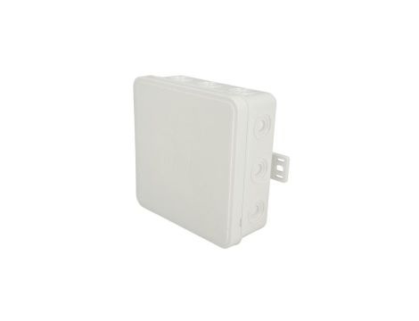 Puszka hermetyczna natynkowa elastyczna 100x100x41mm 12-wlotowa, zamknięcie na klik IP54 biała EDO