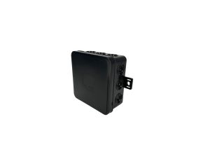Puszka hermetyczna natynkowa elastyczna 85x85x41mm 12-wlotowa, zamknięcie na klik IP54 czarna EDO
