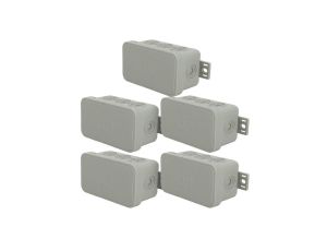 Puszka hermetyczna natynkowa elastyczna 80x45x41mm 8-wlotowa, zamknięcie na klik IP54 szara EDO 5 szt.