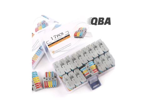 Zestaw szybkozłączek przelotowo-rozgałęźnych (kolor) QNC63317 17szt
