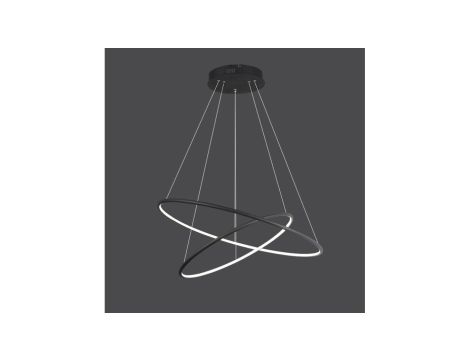 Lampa LED Saturn 36W 3000K fi30+fi40cm x 120cm wisząca (świeci do wewnątrz) poziom 1000lm
