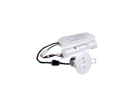 Oprawa STARLET WHITE LED SO 5W awaryjna 3h A AT 99614 do stref otwartych CNBOP-PIB AUTOTEST INTELIGHT-99614