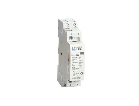 Stycznik modułowy 20A 2NO 230V LC-Tec EBS6CH 1M 5902838493052