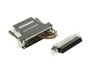 Adapter do złączy RJ, Ekranowane, 25-stykowa wtyczka D-sub/gniazdo RJ45