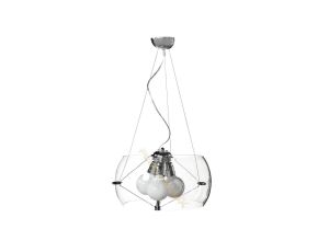 Lampa LIDIA fI400*H1500mm 3xE27 G95 TRAN Szkło + metal