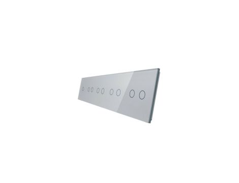 Livolo SREBRNY METALIZOWANY PANEL SZKLANY 1+2+2+2+2 7012222-64