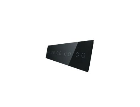 Livolo CZARNY PANEL SZKLANY 2+2+2+2+2 7022222-62