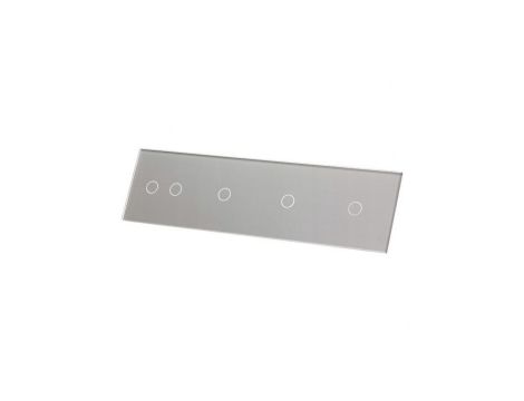 Livolo SREBRNY PANEL SZKLANY 1+1+1+2 701112-64