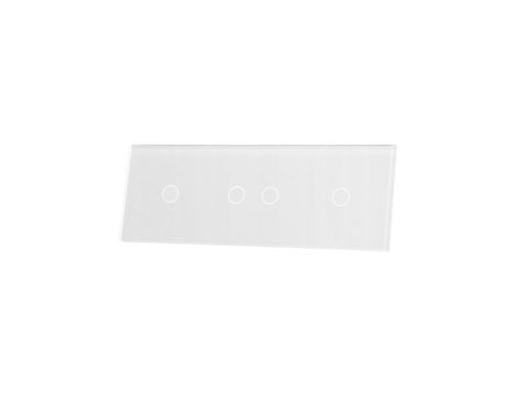 Livolo BIAŁY PANEL SZKLANY 1+2+1 70121-61