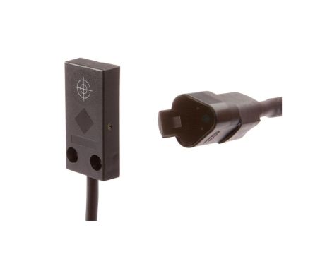 Czujnik indukcyjny 50x10x25mm zabudowany Sn 6 10-35V DC -40-85stC PNP NO złącze kablowe 1140m PUR IP67 IB25C819