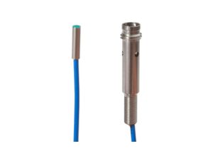 Czujnik indukcyjny fi3mm dł: 12mm zabudowany Sn: 0,8mm 10-30V DC PNP NO złącze kablowe M8 0,2m IP67 IBR3C662