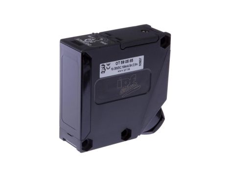 OT590585, Czujnik optyczny, dyfuzyjny, 68x68x26mm, Sn: 200-2500, 12-24V DC, 2x PNP+NPN NC/NO, Zacisk, IP67 ABS+Plastik PC, 0.25k