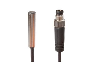 IB06C734, czujnik indukcyjny, Ø6,5mm 30długość, Flush, Sn: 1.5, 10-30V DC, PNP NO, złącze M8 0.3m PUR