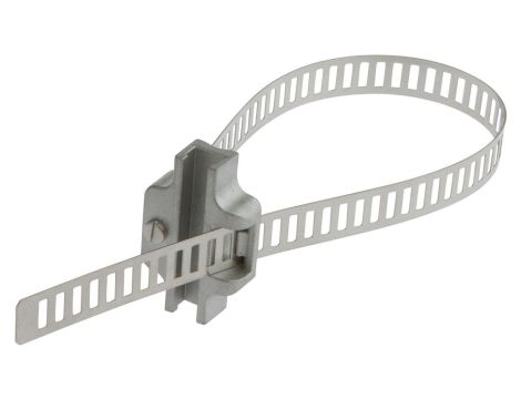 AM98E153, akcesoria magnetyczne, taśma montażowa, 259x9,5mm, rozpiętość 35-68mm, do czujnika MZ07, stal nierdzewna