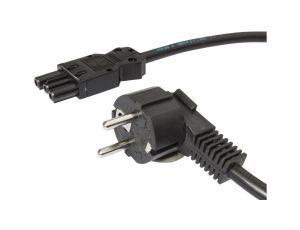 VK50E085 Kabel połączeniowy urządzenia, wtyczka sieciowa, system wtykowy Wieland GST 18, 16A, 5000mm, 230V, 3-stykowy, czarny