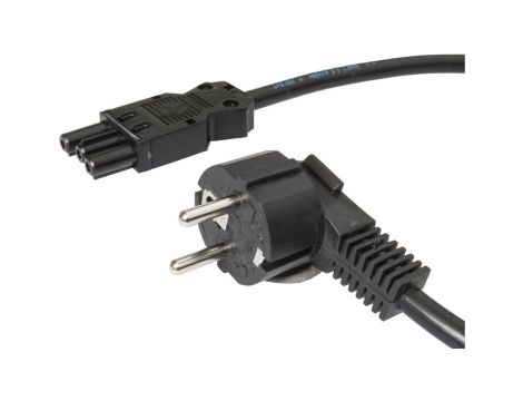 VK50E085 Kabel połączeniowy urządzenia, wtyczka sieciowa, system wtykowy Wieland GST 18, 16A, 5000mm, 230V, 3-stykowy, czarny