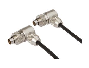 VKSI0312 Kabel połączeniowy, 3 m, wtyczka M9 4-stykowa kątowa, wtyczka M9 4-stykowa kątowa, 4-żyłowy, PUR (poliuretan)