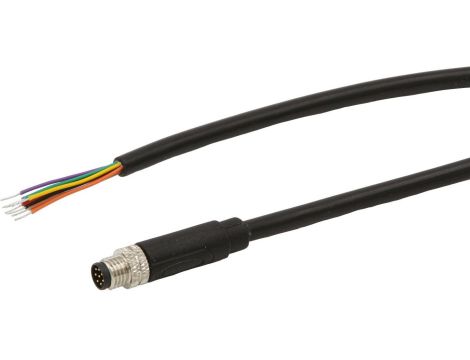 VK500A75 Kabel połączeniowy, 5 m, wtyk M8 8-pin prosty, kodowanie A, wolny koniec kabla, PUR (poliuretan)