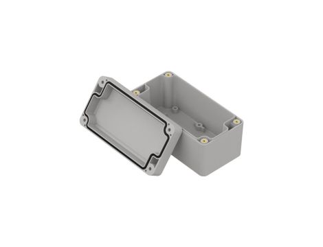 ZP120.60.60SJ-IP67 TM ABS - Obudowa hermetyczna ZP120.60.60 jasna z uszczelką zalewaną i tulejkami mosiężnymi ABS