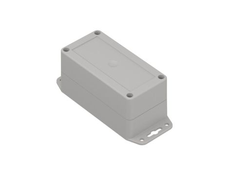 ZP150.50.60UJH TM ABS - Obudowa hermetyczna ZP150.50.60 jasna z uszami z uszczelką i tulejkami mosiężnymi ABS