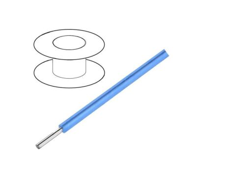3051/1-BL005 Przewód HookUp Wire d: 22AWG drut Cu PVC niebieski 300V 30,5m