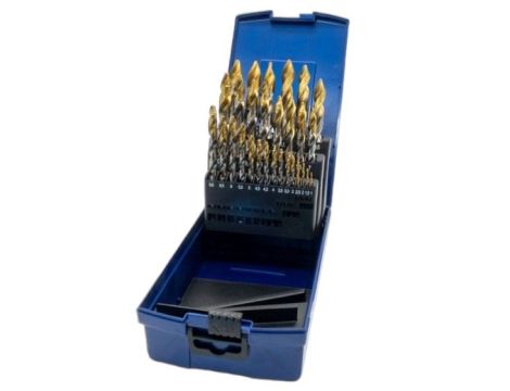 Zestaw 29 wierteł HSS-GK/TIN DIN388 TWISTER 1-13mm