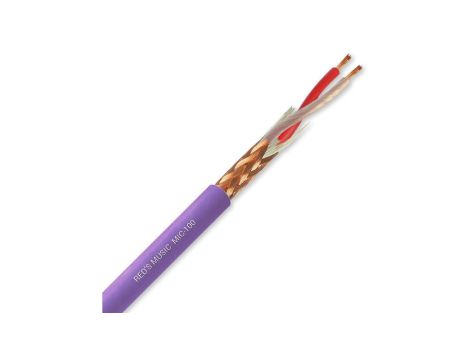 Kabel mikrofonowy fioletowy 2x0,23mm OFC Twinax PVC MIC-100-PURPLE /100m/