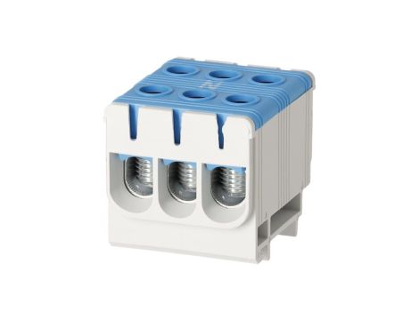 Złączka szynowa zgx 3x50 mm2 niebieska (al/cu) Gep-00055