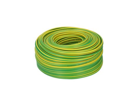 Kabel instalacyjny H07Z1-U 2,5mm2 jednożyłowy żółto-zielony 450/750V bezhalogenowy B2ca drut Basoglu /100m/