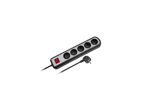 Listwa zasilająca Rebel 5 gniazd , z przełacznikiem ,3m (3x1,5mm)