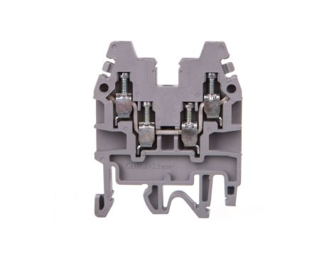 Złączka śrubowa CBR.2/GR, 2-torowa, szara, 2,5 mm