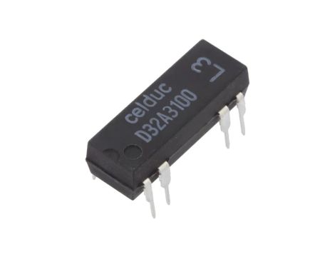 Przekaźnik kontaktronowy DPST-NO Ucewki: 5VDC 1A max.100VDC D32A3100