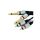 VITALCO MK50 Kabel Audio 2x Jack 6,3mm Mono (wtyk) / 2x RCA Cinch (wtyk) 3m
