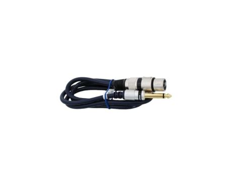 VITALCO Kabel mikrofonowy MK17 XLR (gniazdo) / Jack 6,3mm Stereo (wtyk) 1,5m