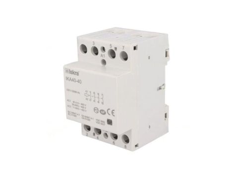 Stycznik 4-biegunowy instalacyjny 40A 230VAC NO x4 IKA 30.045.518