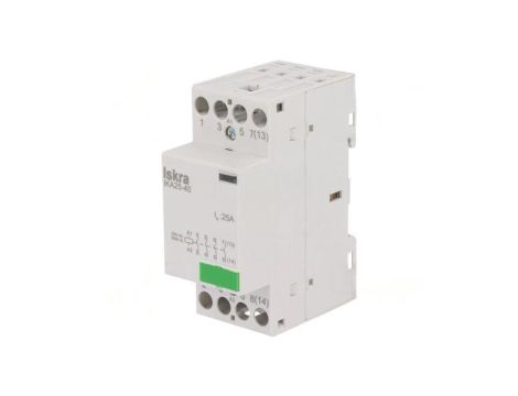 Stycznik 4-biegunowy instalacyjny 25A 230VAC NO x4 IKA 30.046.007