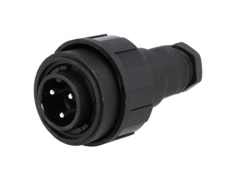 Złącze okrągłe wtyk męskie PIN: 3 12A 250V IP68 UL94V-0 68mm PX0731/P