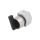 Przełącznik obrotowy 22mm Poz.stab 1 czarny brak IP65 Poz 2 704.103.0