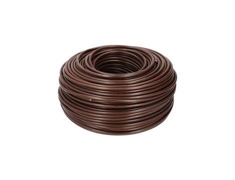 Kabel instalacyjny LgY / H07V-K 4mm2 jednożyłowy brązowy 450/750V giętki linka Prysmian /100m/
