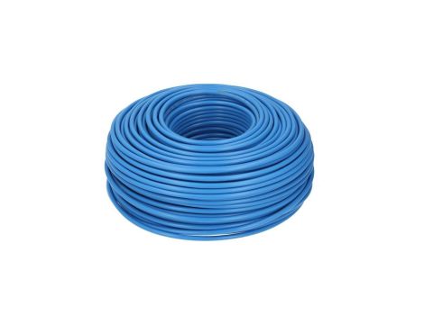 Kabel instalacyjny LgY / H07V-K 6mm2 jednożyłowy niebieski 450/750V giętki linka Prysmian /100m/