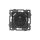 Gniazdo pojedyncze 2P+Z z gniazdem USB MODERN-Q, 16A-250V~, czarne