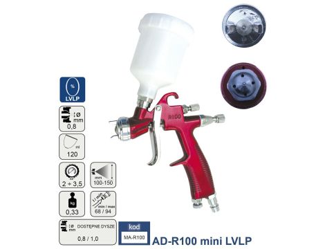 ADLER PISTOLET LAKIERNICZY LVLP 1.0mm.... - 2