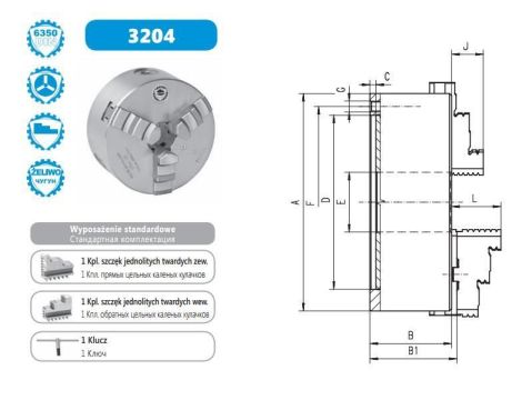 BISON UCHWYT TOK.160mm SAMOCENTR.SPIR.3- SZCZ.STAND.3204-160.