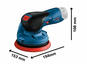 BOSCH SZLIFIERKA MIMOŚRODOWA  125mm GEX 12V-125 SOLO