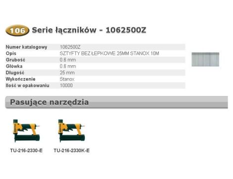 BOSTITCH SZTYFTY MINI 25mm 10M ...