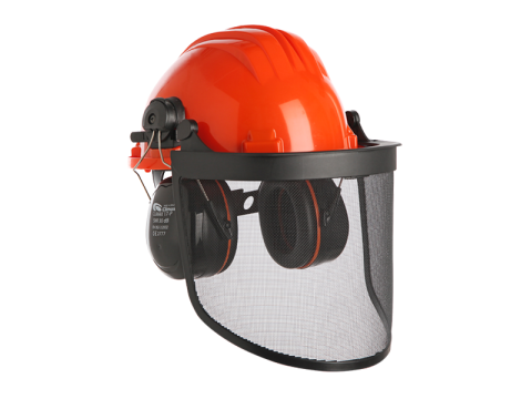 CLIMAX KASK OCHRONNY Z SIATKĄ I NAUSZNIKAMI 437