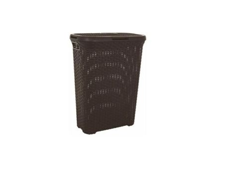 CURVER KOSZ NA BIELIZNĘ "NATURAL STYLE" 40L/CIEMNY BRĄZ