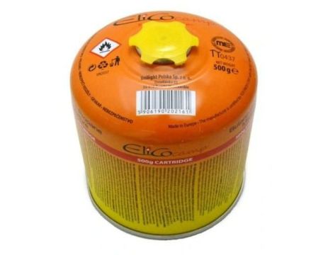 ELICO NABÓJ GAZU  500g  7/16" GAZ CAMPINGOWY / ZAWÓR ŚRUBOWY