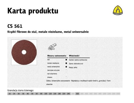 K.FIBRA KRĄŻEK 180 gr. 16 CS561 /25szt